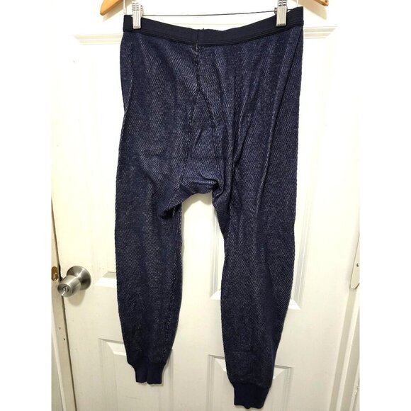 Morgan Mills Performance Thermal Pants Large 28-40 Navy Blue Polypropylene Base - Picture 3 of 6